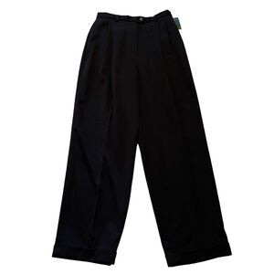 Embassy Row Vintage Deep Navy Blue Pleated Trouser 12